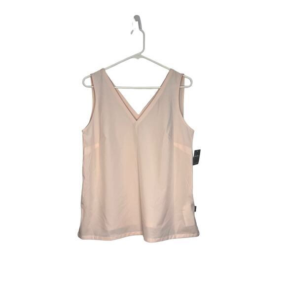 Eddie Bauer Spindrift V-Neck Tank Too Light Pink UPF 50+ Lightweight - Picture 3 of 7